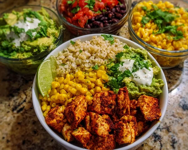 Healthy Chicken Taco Bowls: Quick Dinner