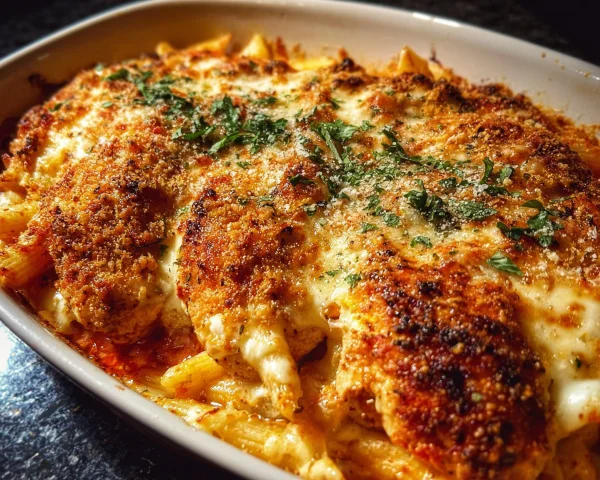 High Protein Chicken Parmesan Casserole