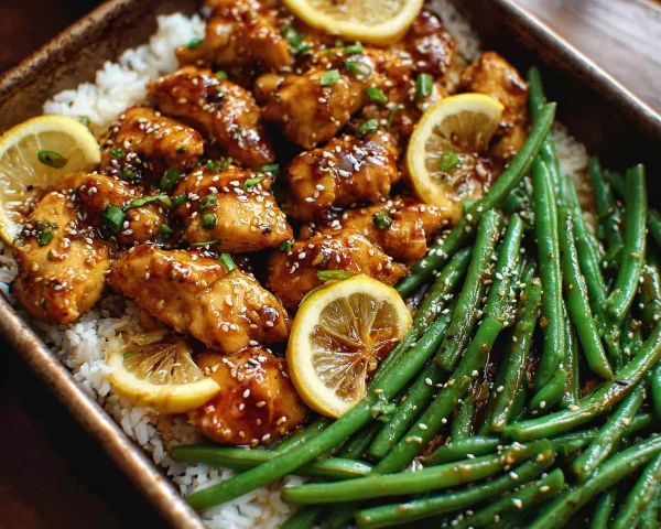 Honey Garlic Chicken & Green Beans
