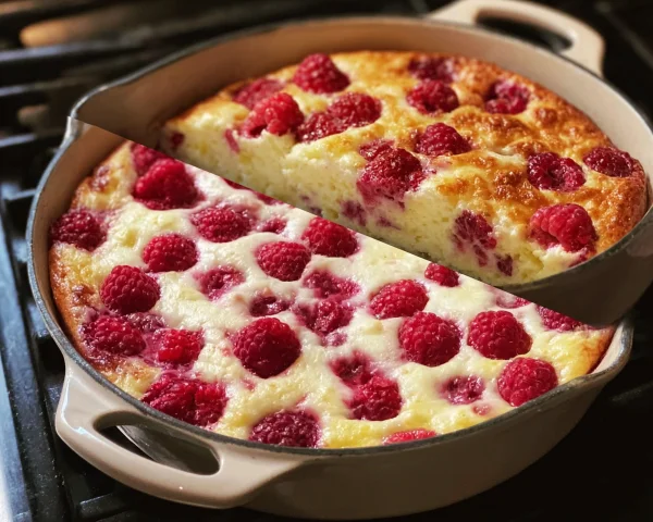 Lemon Raspberry Cottage Cheese Bake