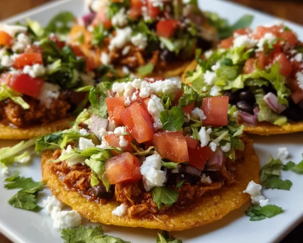 Low Calorie Tostadas | Quick High Protein Dinner