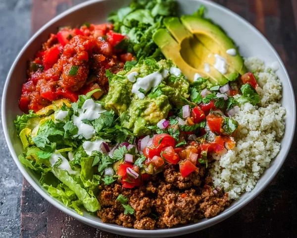 Low Carb Burrito Bowl: Protein-Packed Meal Prep