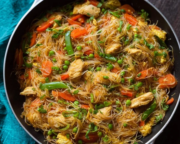 One-Pot High Protein Chicken Vermicelli Noodles