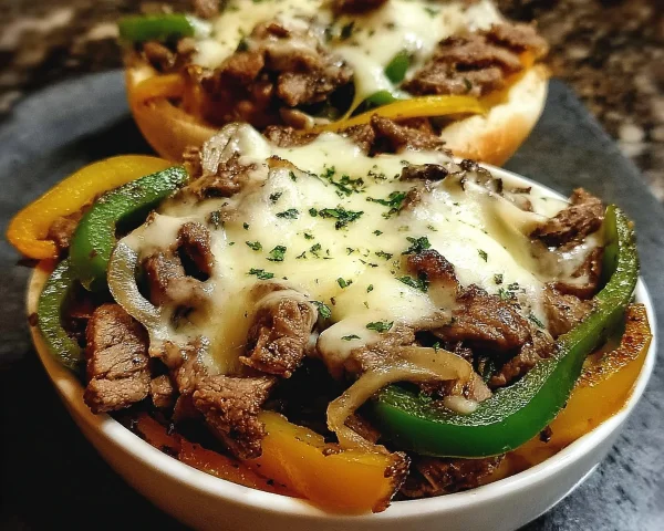 Philly Cheesesteak Bowls Low Carb Dinner