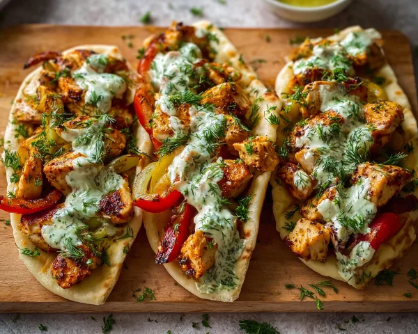 Sheet Pan Chicken Pitas with Herby Ranch