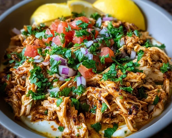 Slow Cooker Chicken Shawarma