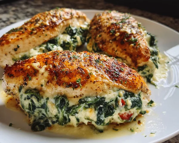 Spinach Stuffed Chicken Breast Recipe
