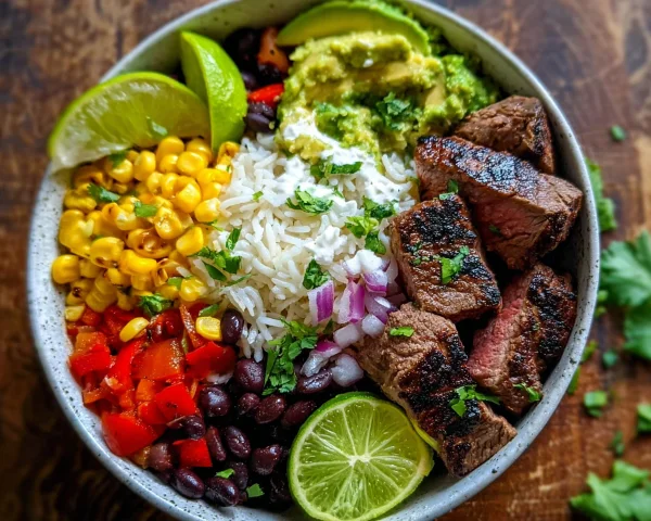 Steak Burrito Bowl for Easy Meal Prep