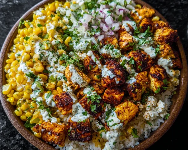 Street Corn Chicken Bowl - High Protein