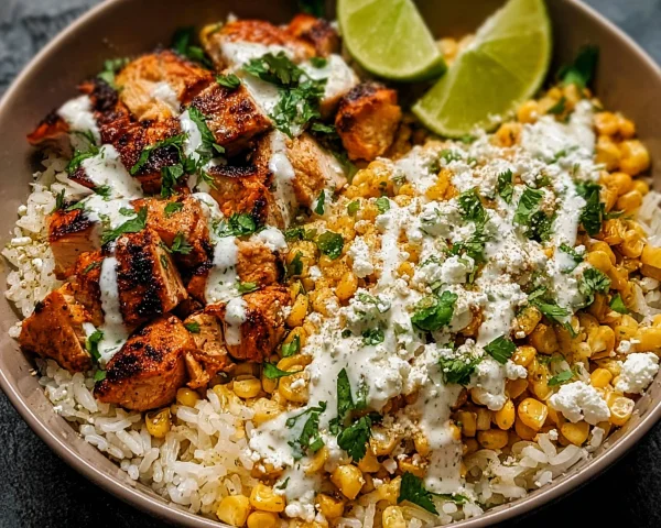 Street Corn Chicken Rice Bowl High-Protein