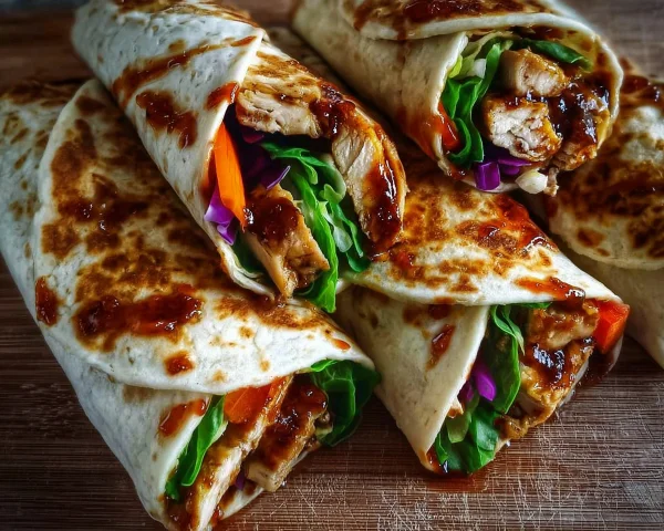 Sweet Chili Chicken Wraps for Meal Prep