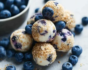 Blueberry Protein Bites