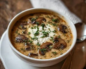 Cottage Cheese Mushroom Soup