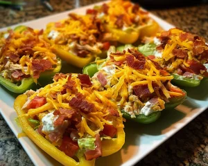 Ranch Chicken Ham Boats